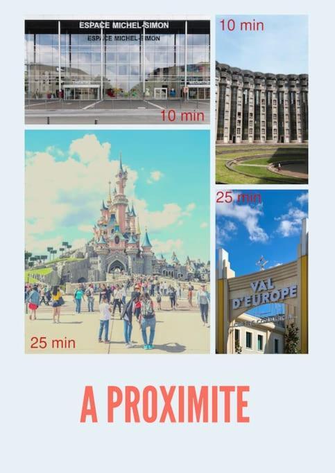 Appartement Proche De Disneyland & Paris Noisy-le-Grand Eksteriør bilde